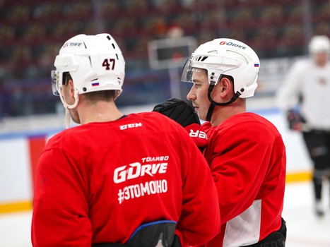 Раскатка «Авангарда» перед выездным матчем с «Металлургом»