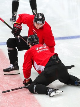 Раскатка «Авангарда» перед матчем с ХК «Сочи»