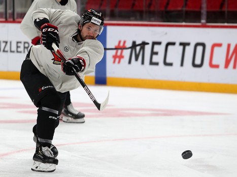 Раскатка «Авангарда» перед матчем против СКА