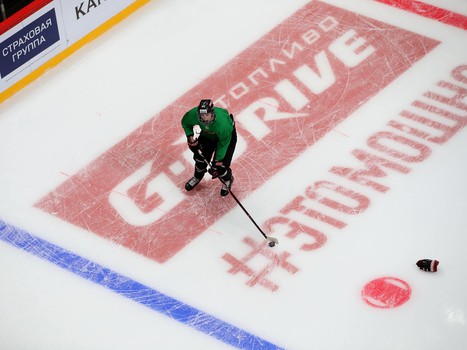 Раскатка «Авангарда» перед матчем с «Салаватом Юлаевым»