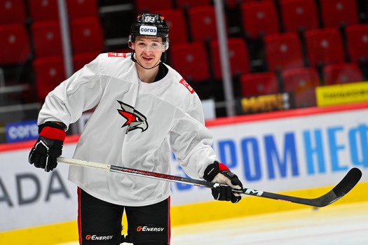 Раскатка «Авангарда» перед матчем с «Адмиралом»