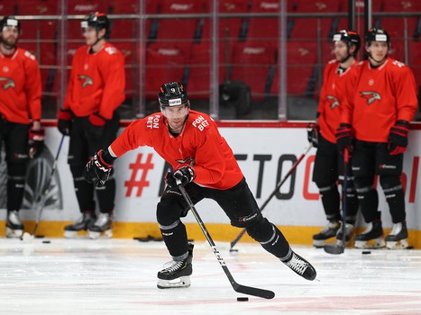 Раскатка «Авангарда» перед вторым матчем серии с «Автомобилистом»