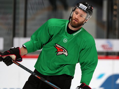 Раскатка «Авангарда» перед матчем против СКА