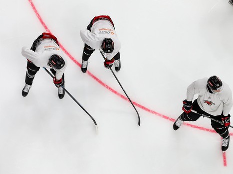 Раскатка «Авангарда» перед матчем с «Салаватом Юлаевым»