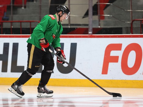 Раскатка «Авангарда» перед матчем с рижским «Динамо»