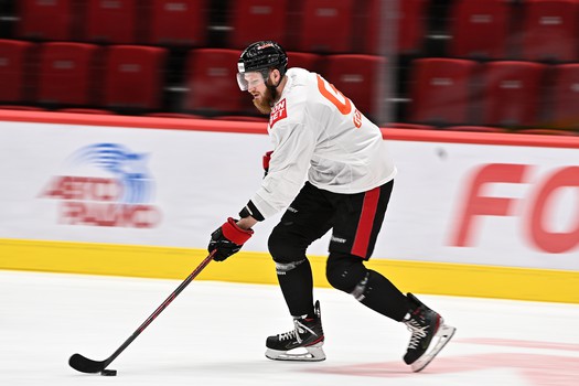 Тренировка «Авангарда» перед матчем с «Автомобилистом»