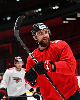 Раскатка «Авангарда» перед матчем со «Спартаком»