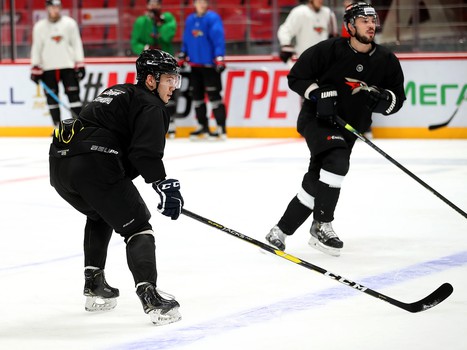 Раскатка «Авангарда» перед матчем с «Ак Барсом»