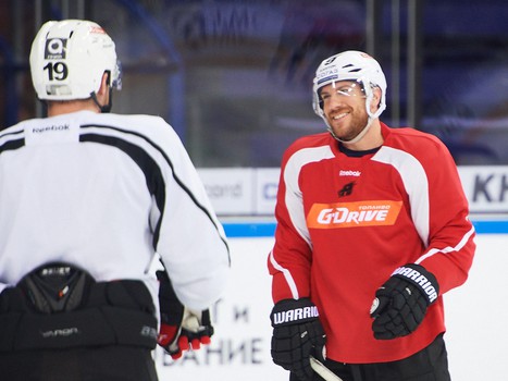 Раскатка "Авангарда" перед выездным матчем с "Ак Барсом"