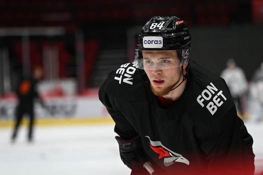 Тренировка «Авангарда» перед матчем с московским «Динамо»