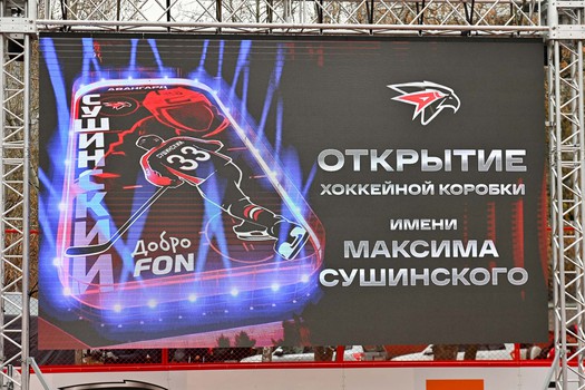 Открытие хоккейной коробки имени Максима Сушинского
