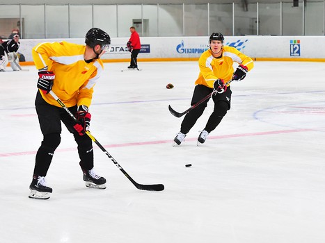 Тренировка "Авангарда" в Омске