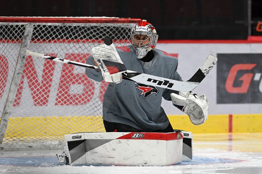 Раскатка «Авангарда» перед матчем с «Нефтехимиком»