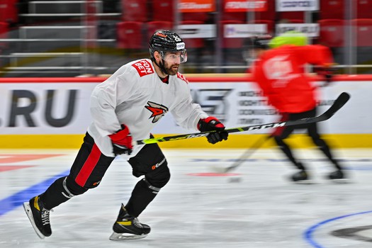 Раскатка «Авангарда» перед матчем с «Металлургом»