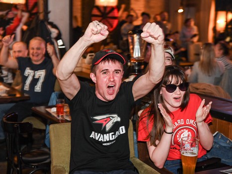 Омск празднует чемпионство «Авангарда»!