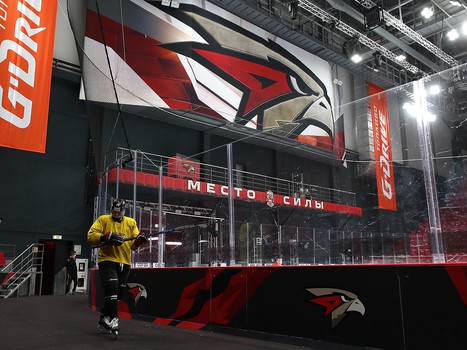 Раскатка «Авангарда» перед матчем против СКА