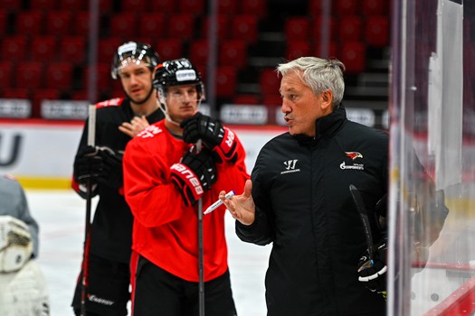 Раскатка «Авангарда» перед матчем с «Амуром»