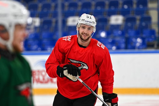 Раскатка «Авангарда» перед матчем в Нижнекамске