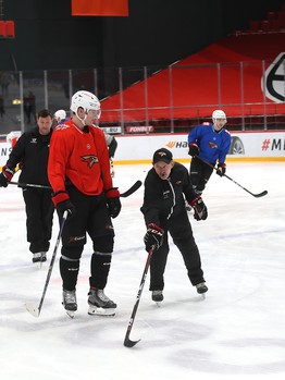 Тренировка «Авангарда» перед выездом