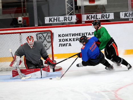 Раскатка «Авангарда» перед матчем с «Амуром»
