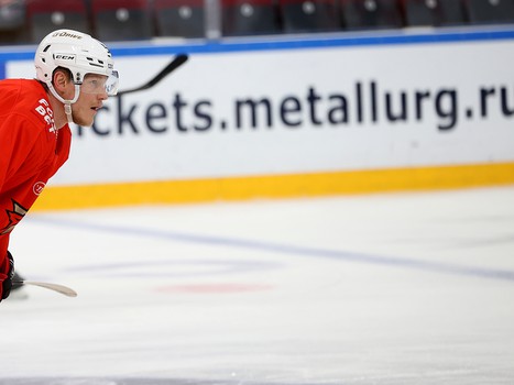 Тренировка «Авангарда» перед матчем в Магнитогорске