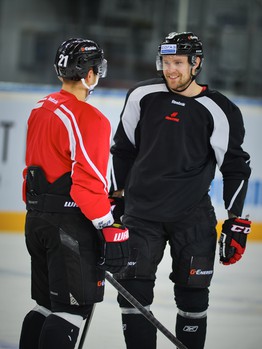 Раскатка "Авангарда" перед матчем с "Адмиралом"