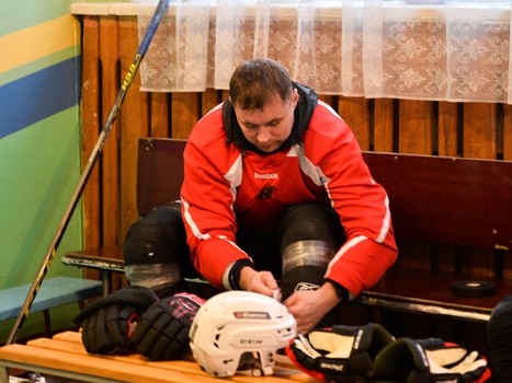 Тренировка "Авангарда" на открытом льду