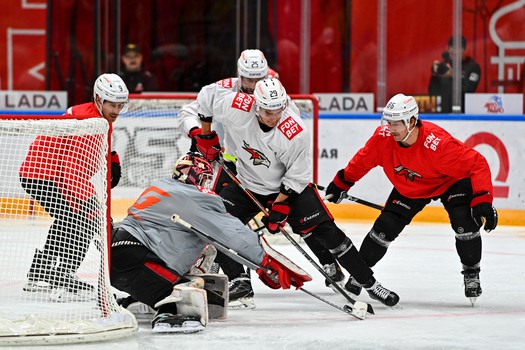 Раскатка «Авангарда» перед выездным матчем со «Спартаком»