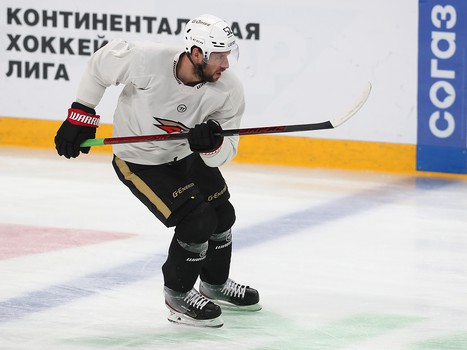 Тренировка «Авангарда» перед вторым матчем серии в Магнитогорске