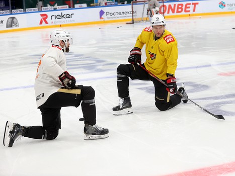 Раскатка «Авангарда» перед первым матчем серии с «Ак Барсом»