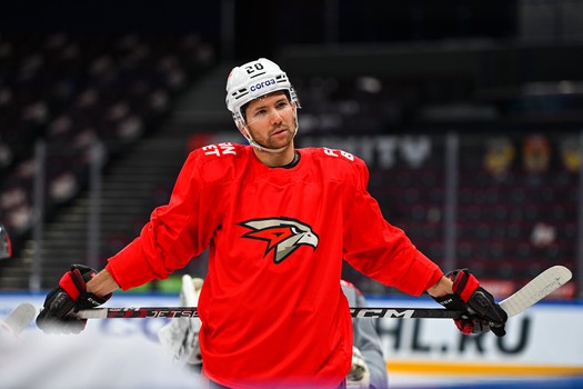 Раскатка «Авангарда» перед матчем в Магнитогорске