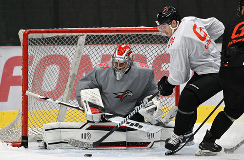 Раскатка «Авангарда» перед матчем с «Салаватом Юлаевым»