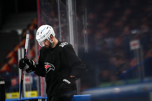 Раскатка «Авангарда» перед матчем в Магнитогорске