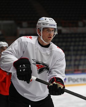 Тренировка «Авангарда» перед матчем в Хабаровске