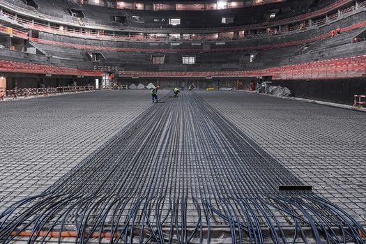 Александр Крылов посетил строительство «Арены Омск»