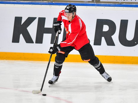 Раскатка "Авангарда" перед матчем с "Северсталью"