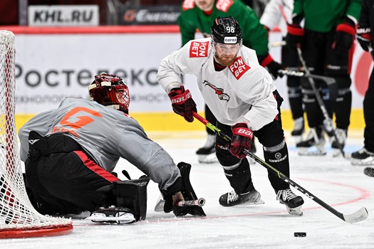 Раскатка «Авангарда» перед матчем с «Трактором»