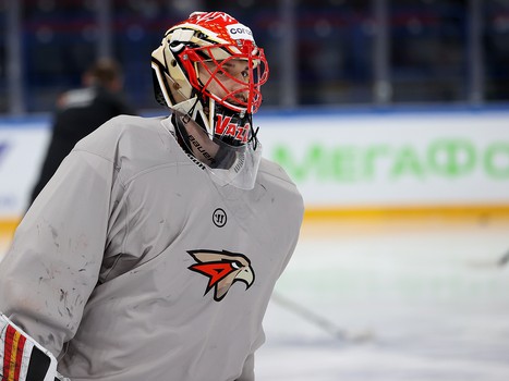 Тренировка «Авангарда» перед матчем в Магнитогорске