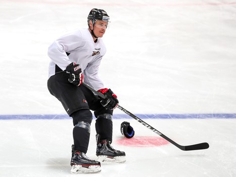 Раскатка «Авангарда» перед матчем с ХК «Сочи»