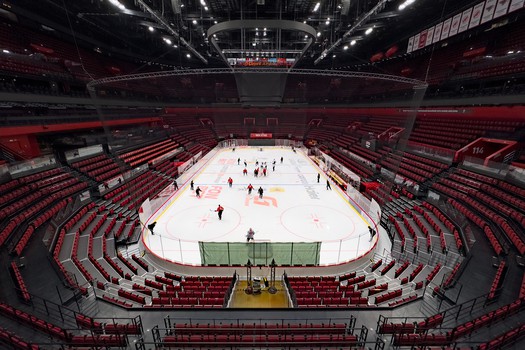 Тренировка «Авангарда» перед матчем с «Амуром»