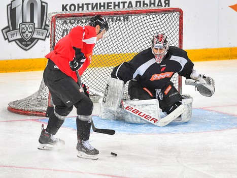 Раскатка "Авангарда" перед третьим матчем серии с "Салаватом Юлаевым"