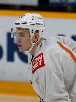 Раскатка «Авангарда» перед матчем в Череповце