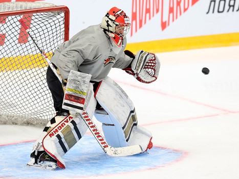 Раскатка «Авангарда» перед матчем с ХК «Сочи»