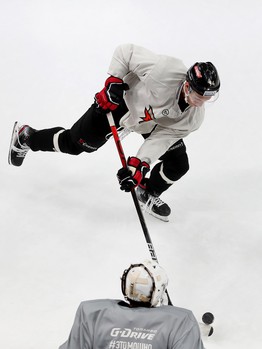 Раскатка «Авангарда» перед матчем с «Автомобилистом»