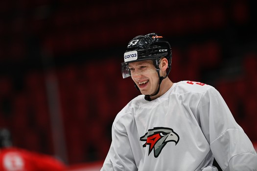 Раскатка «Авангарда» перед матчем с минским «Динамо»