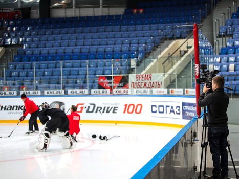 Открытая тренировка «Авангарда» для СМИ