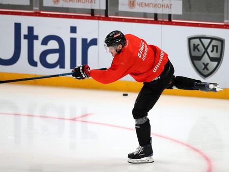 Раскатка «Авангарда» перед матчем с «Ак Барсом»