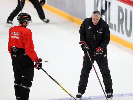 Раскатка «Авангарда» перед матчем с «Сибирью»