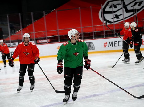 Тренировка «Авангарда» перед выездом