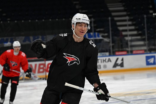 Раскатка «Авангарда» перед выездным матчем с московским «Динамо»